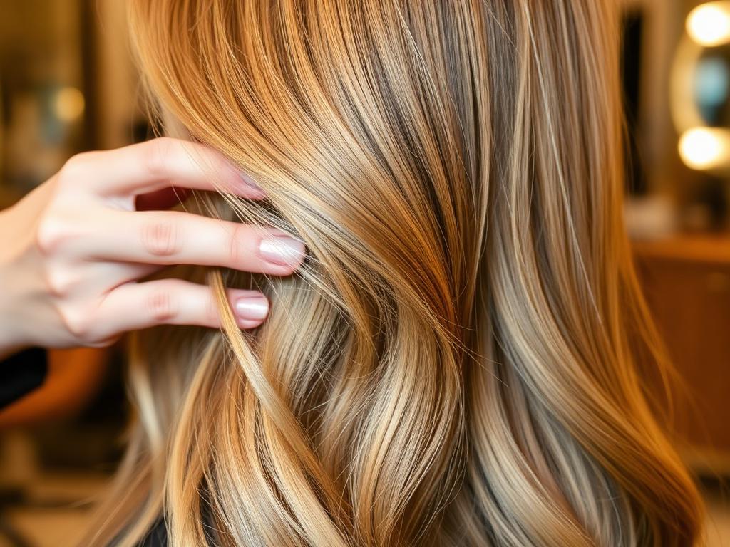 Hand-painted balayage highlights